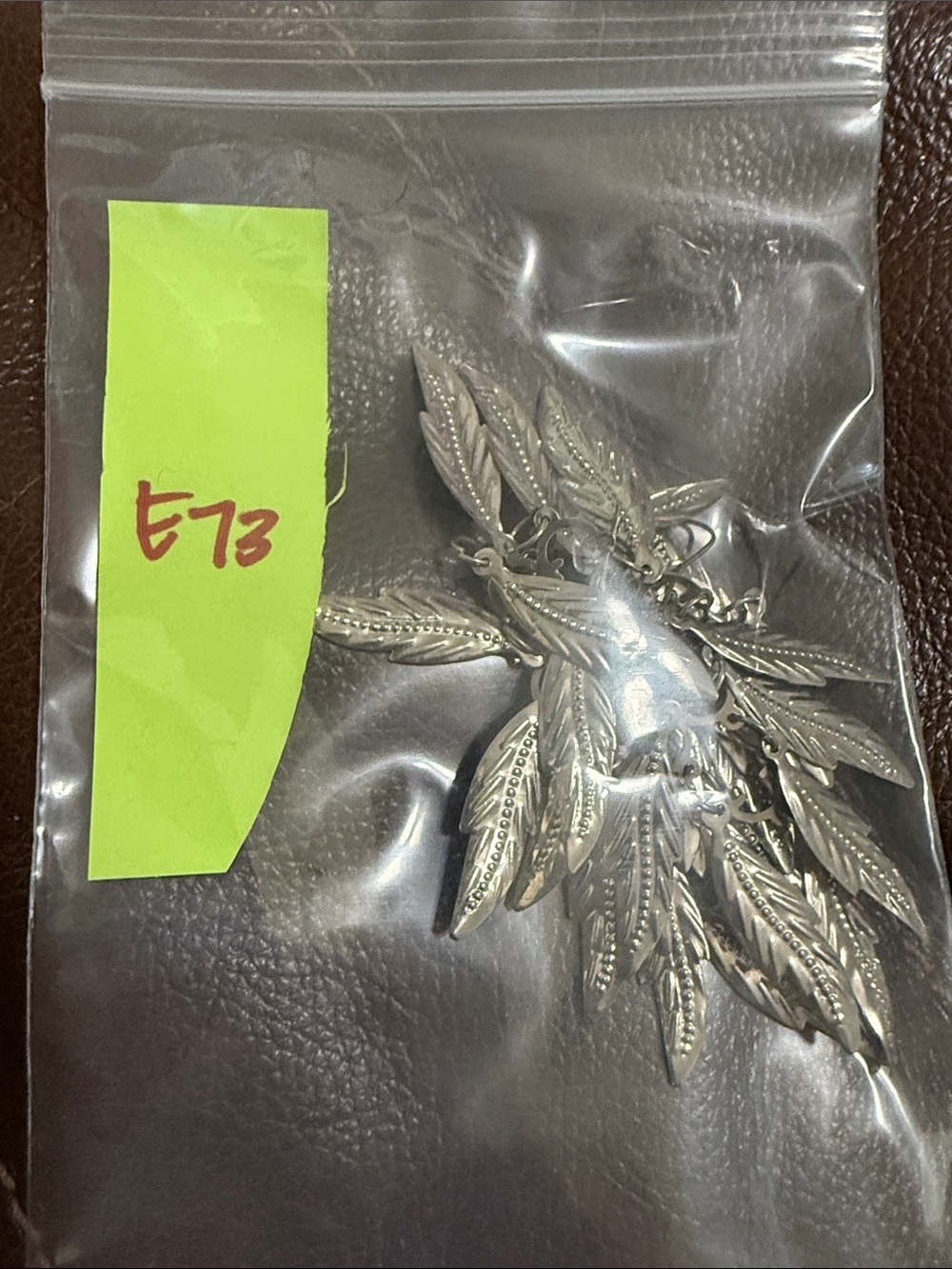 Silver Tone Lightweight Feather Western Boho Leaf Dangle Statement Earrings - Picture 6 of 6